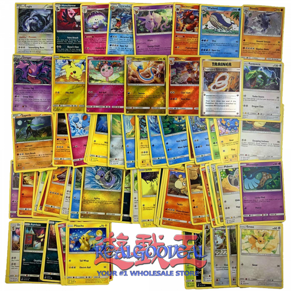 100_pokemon Pokemon 100 Cards with 10 Rares & 5 Foils - Image 1