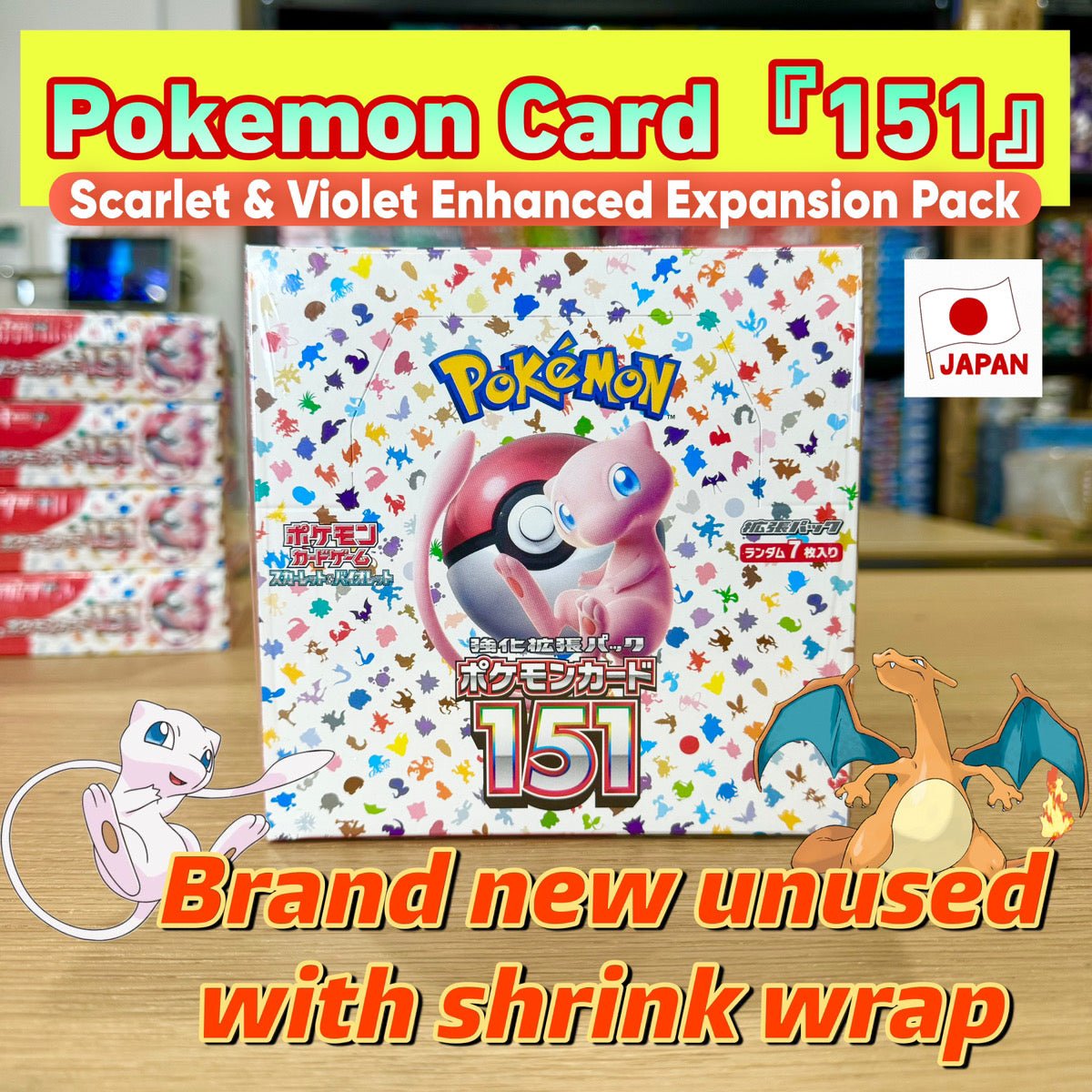 151 Pokemon Card Game Scarlet & Violet Enhanced Expansion Pack "pokemon card 151" Box - Image 1