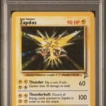 ZAPDOS HOLO BASE SET 2 20/130 PSA 9