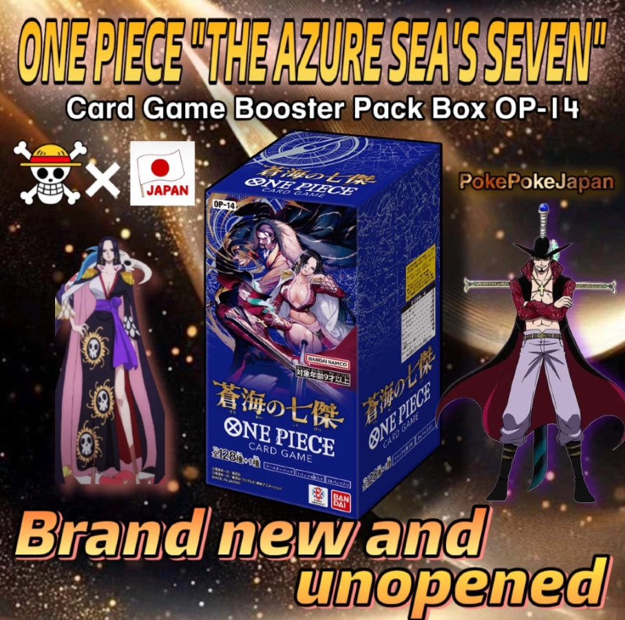 2026-01-05202929 ONE PIECE Card Game OP-14 "THE AZURE SEA'S SEVEN" Box - Image 1