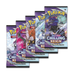Pokemon Chilling Reign Booster Pack Art Bundle [Set of 5]