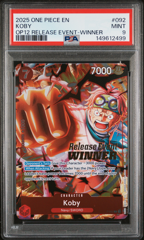4d4f6efc-1b6b-481f-9395-8a748126704d PSA 9 KOBY OP12 RELEASE EVENT-WINNER - Image 1