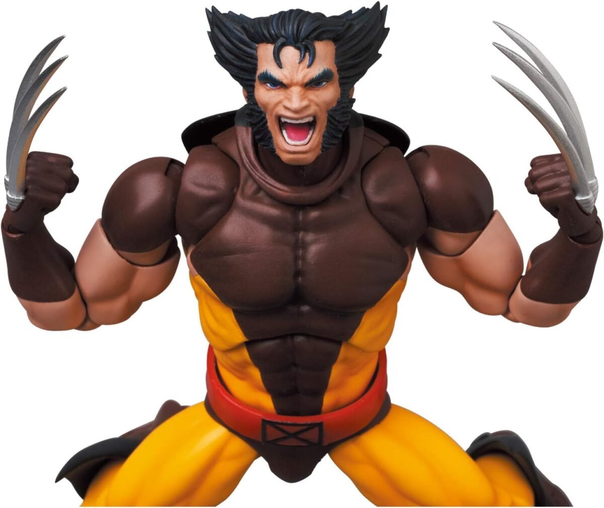 Medicom Toy MAFEX No. 138 Wolverine (BROWN COMIC Ver.) Total Height: Approx. 5.7 inches (145 mm), Painted Action Figure - Image 7