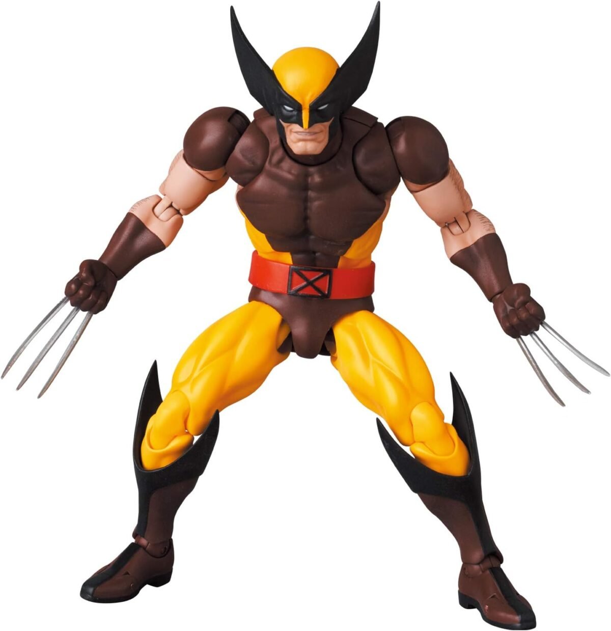 Medicom Toy MAFEX No. 138 Wolverine (BROWN COMIC Ver.) Total Height: Approx. 5.7 inches (145 mm), Painted Action Figure - Image 9