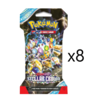 Pokemon Stellar Crown Sleeved Booster Pack [Set of 8]