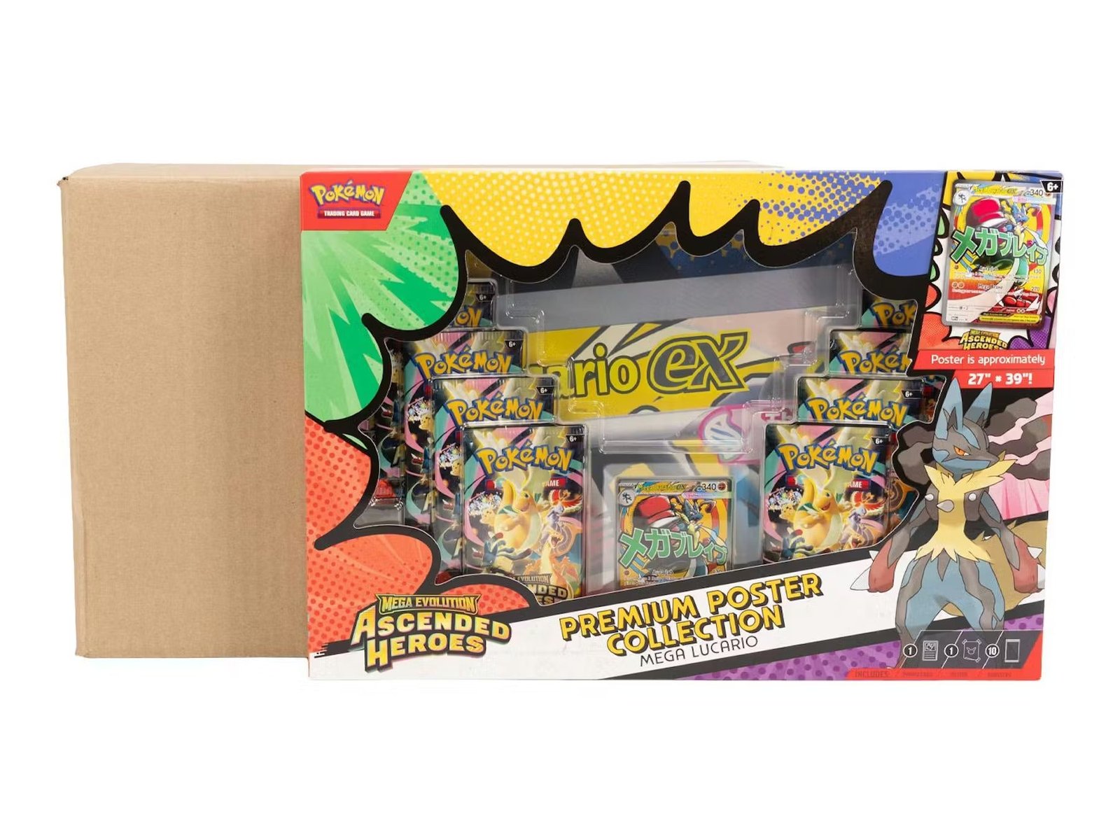 924035_001_032026 Pokemon Ascended Heroes Premium Poster Collection 6 Box Case - Image 1