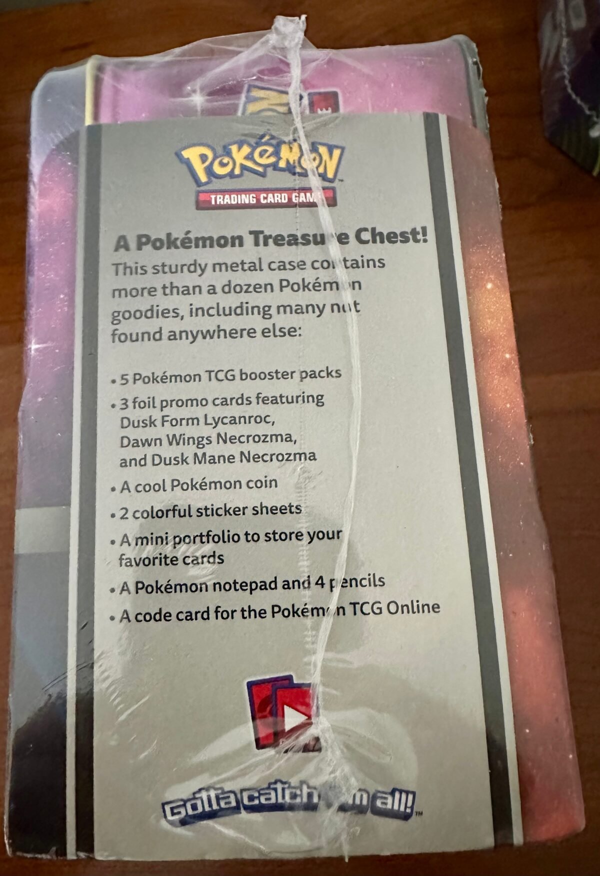 2018 Pokémon TCG Collector's Chest Tin Featuring Solgaleo and Lunala - Sealed - Image 2