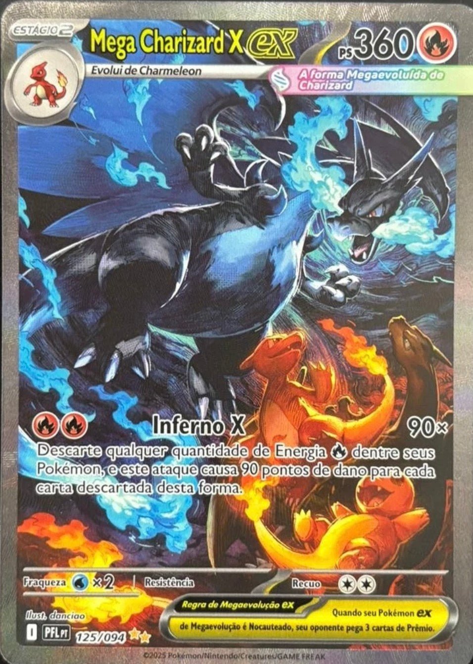 FullSizeRender_954e3478-5a97-4e08-8441-a8fe9a1ee39a Pokemon Mega Charizard X EX Phantasmal Flames 125/094 - Image 1