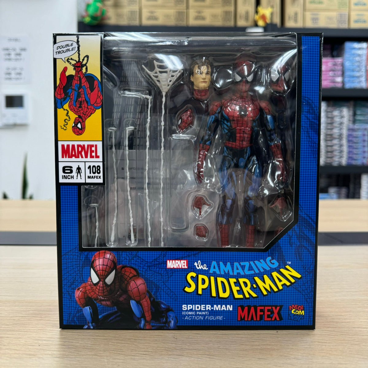 IMG_1975 Mafex SPIDER-MAN (COMIC PAINT) Amazing Spider-Man Action Figure No.108 - Image 1