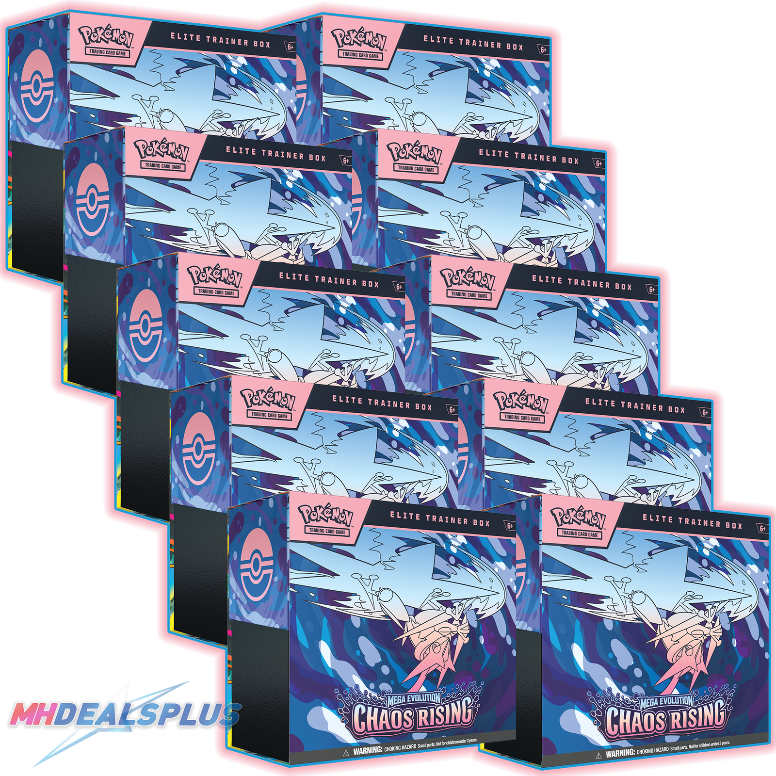 ME04_ETB_case Pokemon Chaos Rising Elite Trainer Box Sealed Case - Image 1