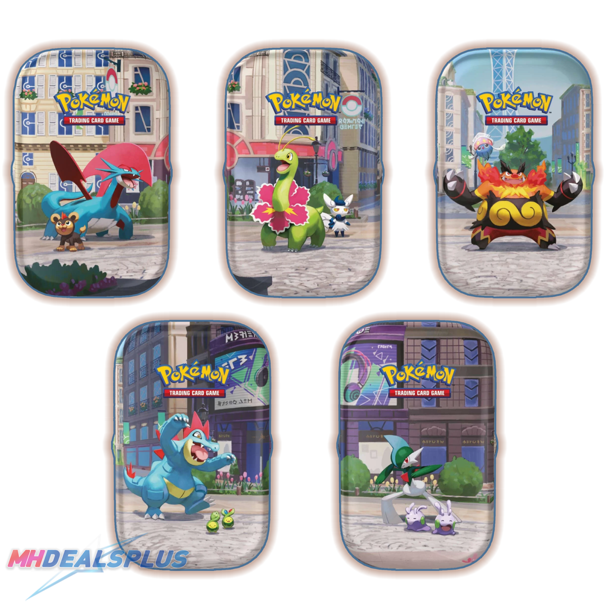 Pokemon Lumiose City Mini Tin Collection Display - Image 2