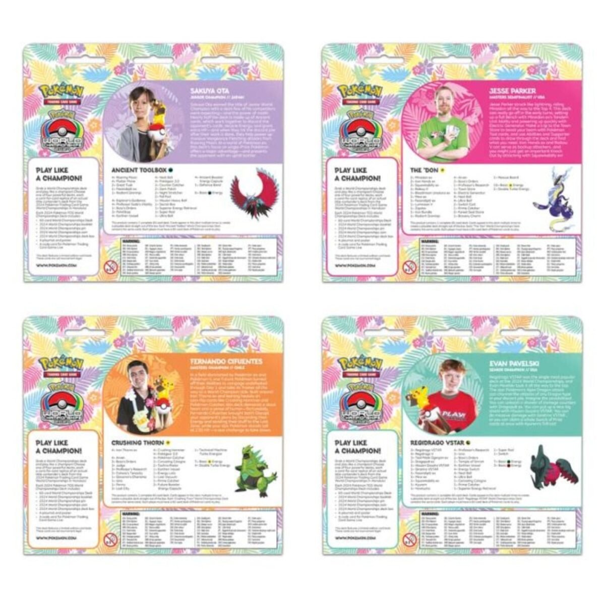Pokemon 2024 World Championships Deck Display (4 Decks) - Image 2