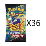 Pokemon Crown Zenith Booster Pack Bundle of 36