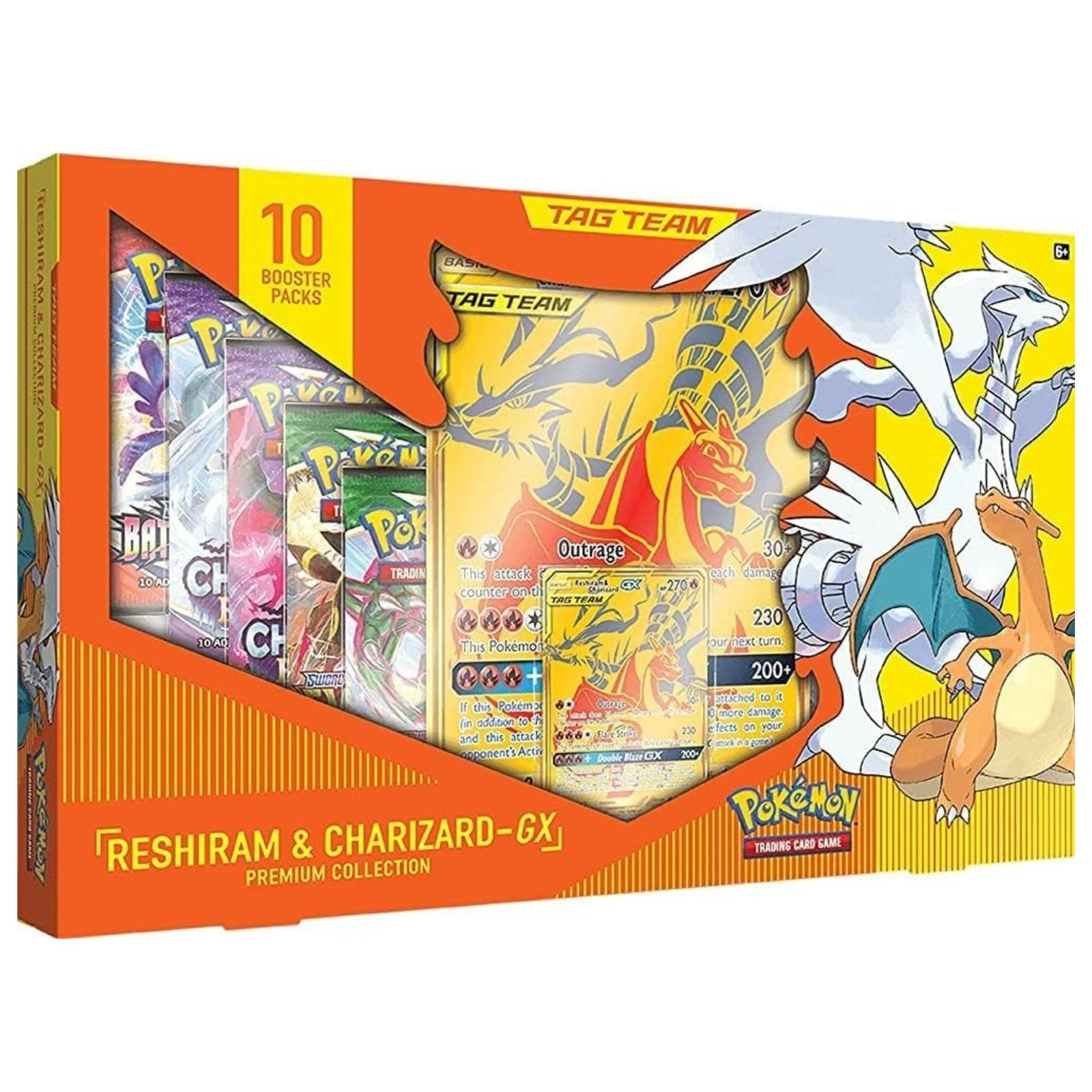 PKU80992 Pokemon Reshiram & Charizard GX Premium Collection Box - Image 1
