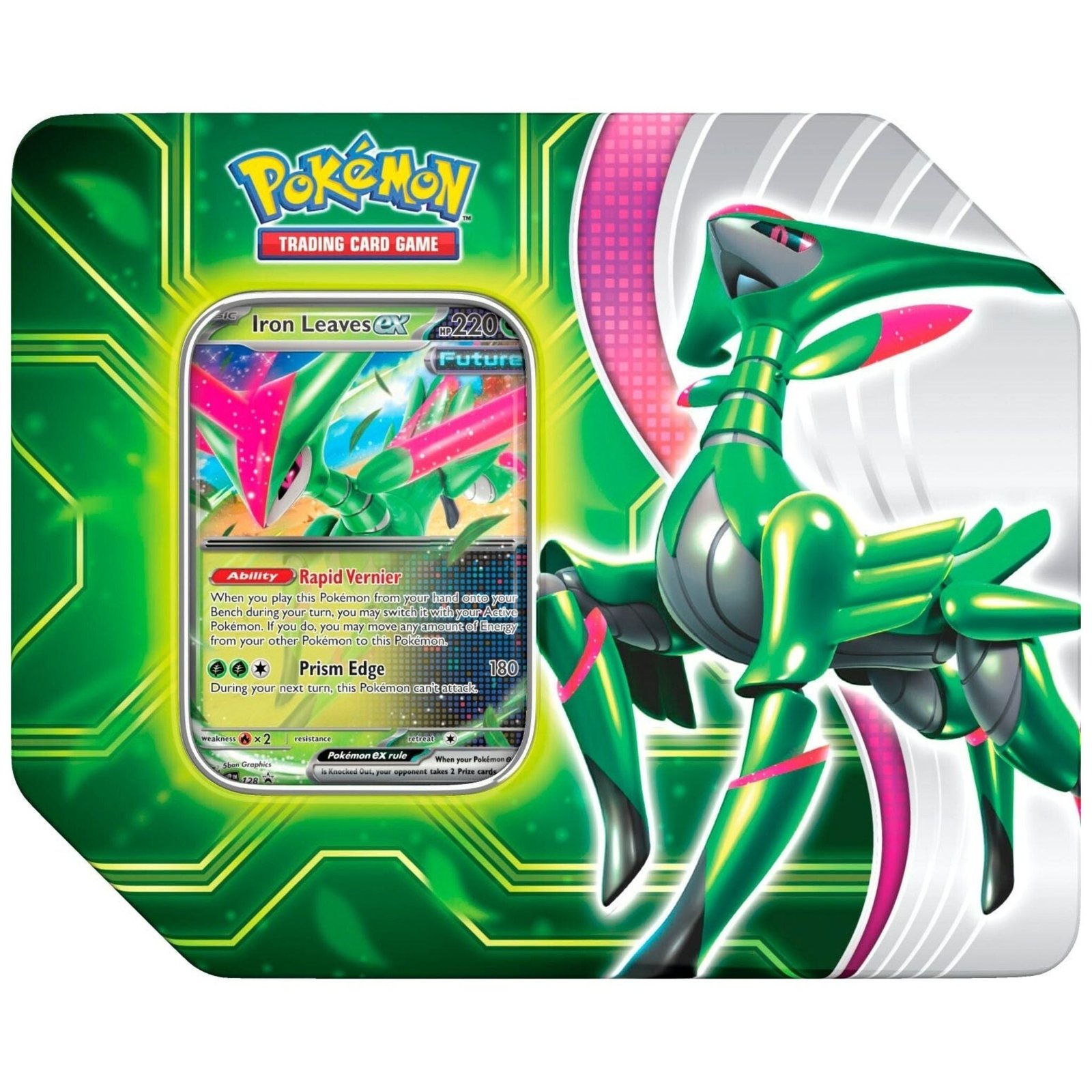 PKU85759-IL Pokemon Paradox Clash Tin (Iron Leaves Ex) - Image 1