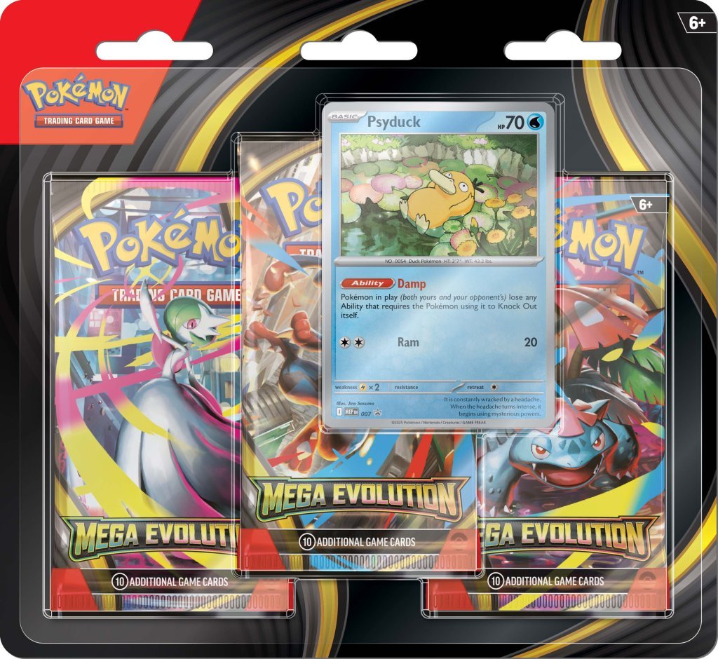 Pokémon TCG: Mega Evolution Three Booster Blister x 1 Sent out Randomly - Image 5