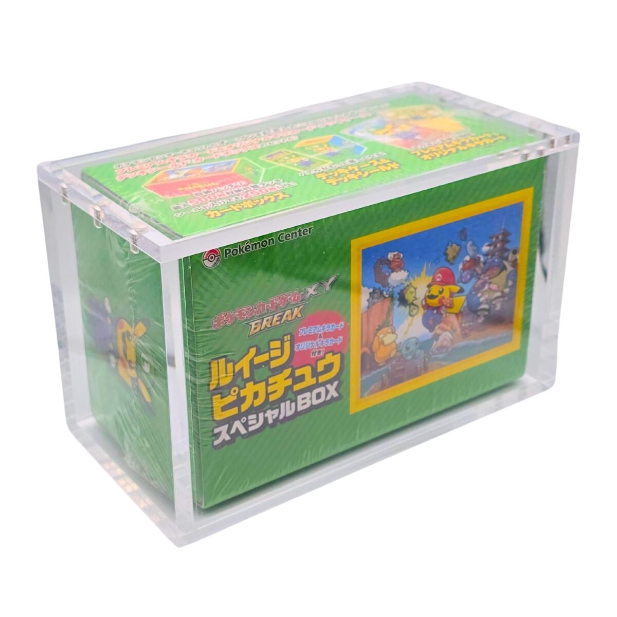 Pokemon Center Pikachu Mario & Pikachu Luigi Promo Box Set (Red & Green) - Image 3