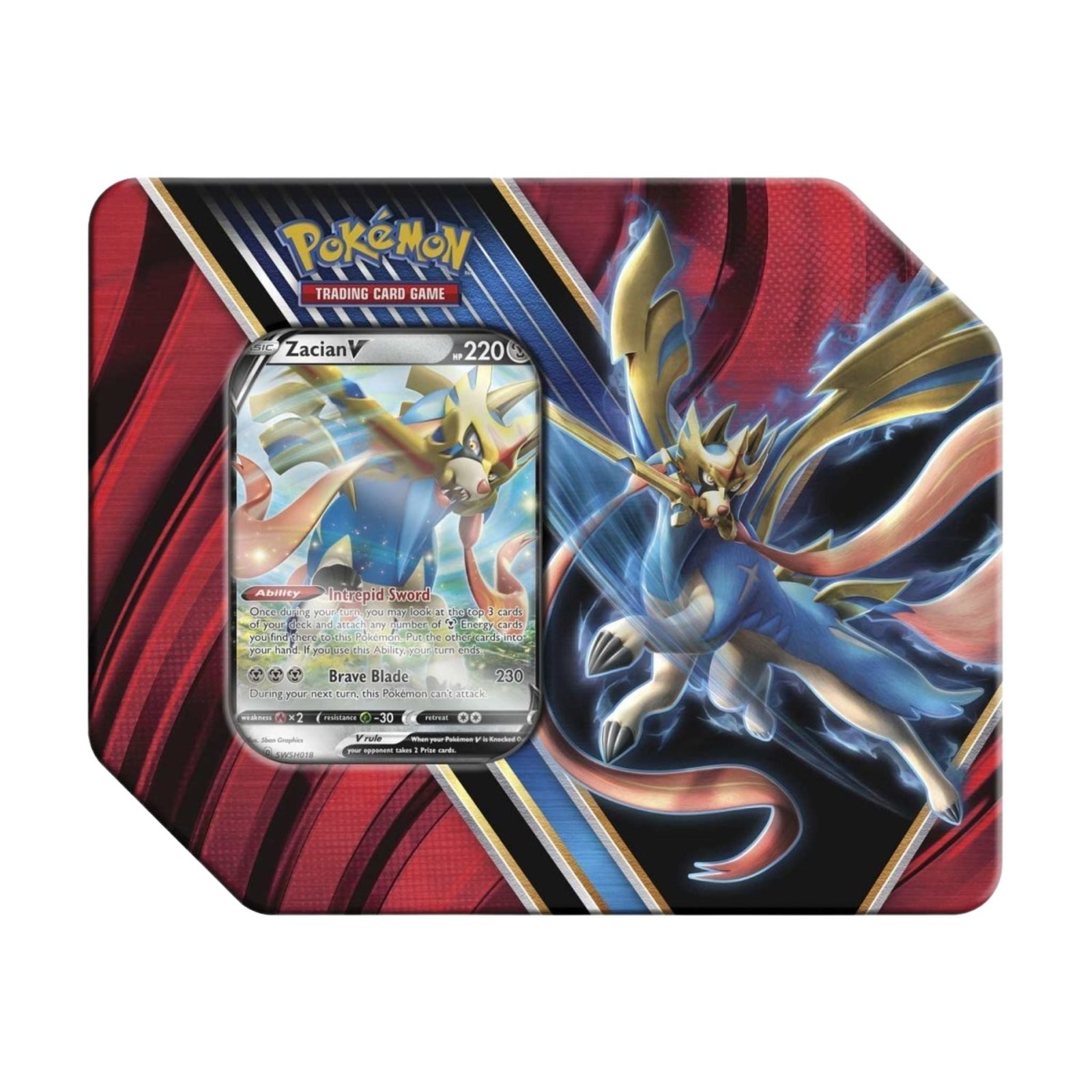 PokemonLegendsofGalarZacianVTin Pokemon Legends of Galar Zacian V Tin - Image 1