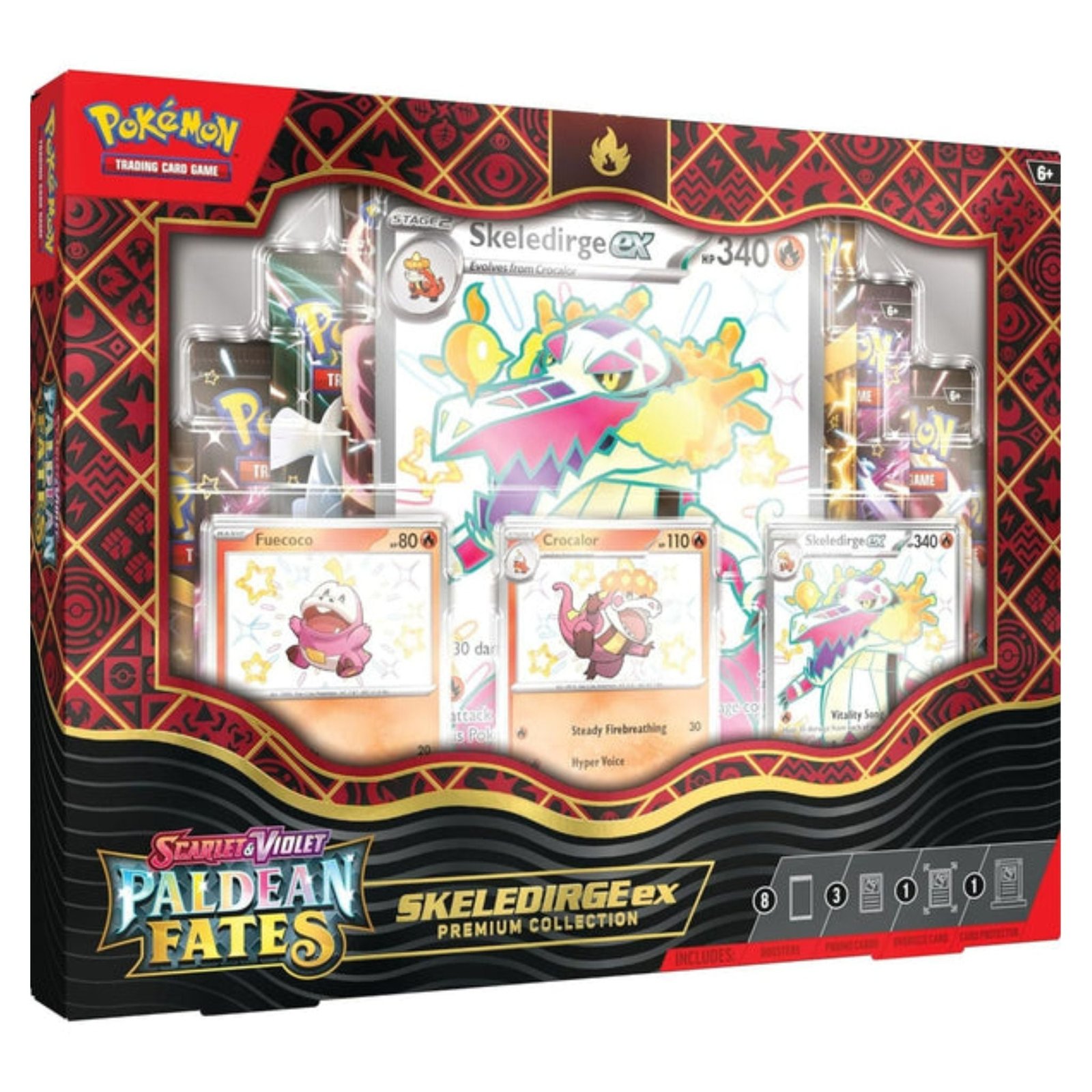 PokemonPaldeanFatesPremiumCollection_SkeledridgeEx Pokemon Paldean Fates Premium Collection (Skeledridge Ex) - Image 1