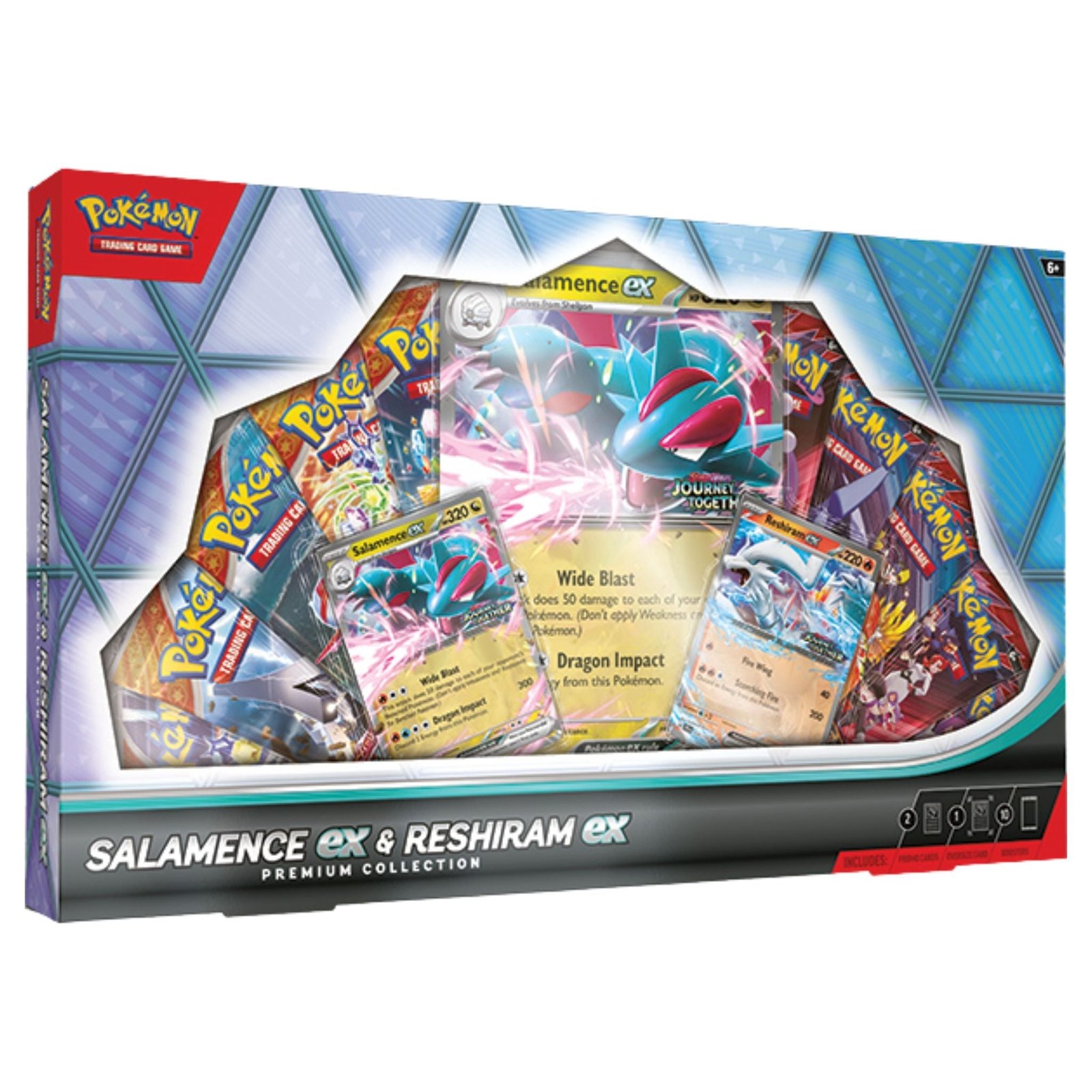 PokemonSalamenceEx_ReshiramExPremiumCollection Pokemon Salamence Ex & Reshiram Ex Premium Collection - Image 1