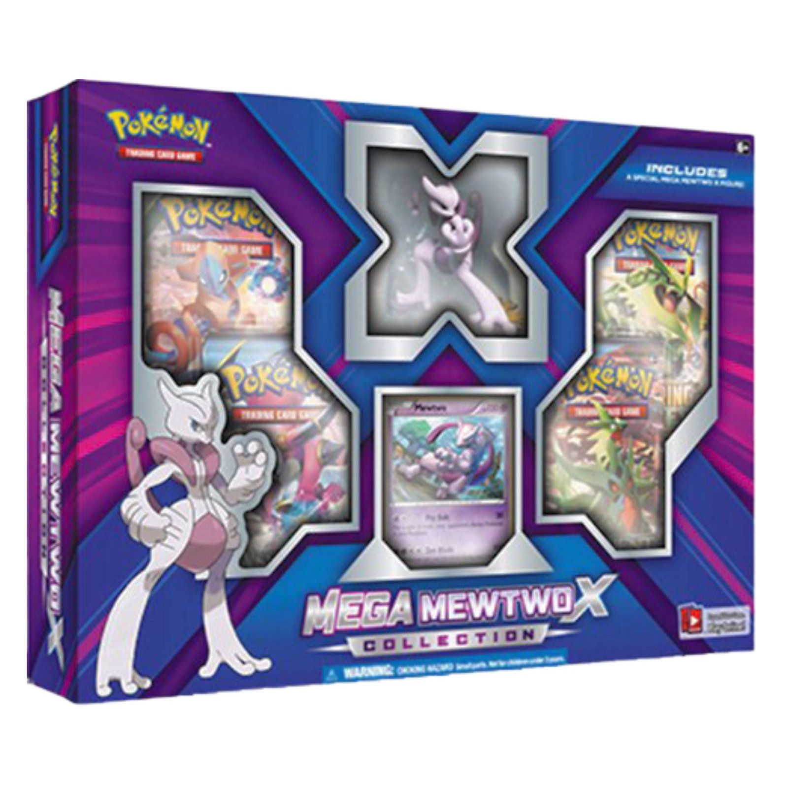 PokemonXYBreakthroughMegaMewtwoXFigureCollectionBox Pokemon XY Breakthrough Mega Mewtwo X Figure Collection Box - Image 1