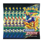 Pokemon Crown Zenith Booster Pack Bundle of 6