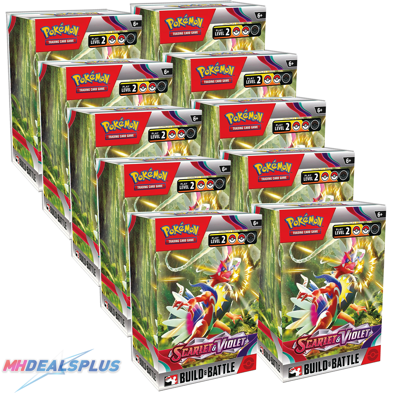 SV1_Build_battle_Display Pokemon Scarlet & Violet Build & Battle Box Sealed Case - 40 Booster Packs - Image 1