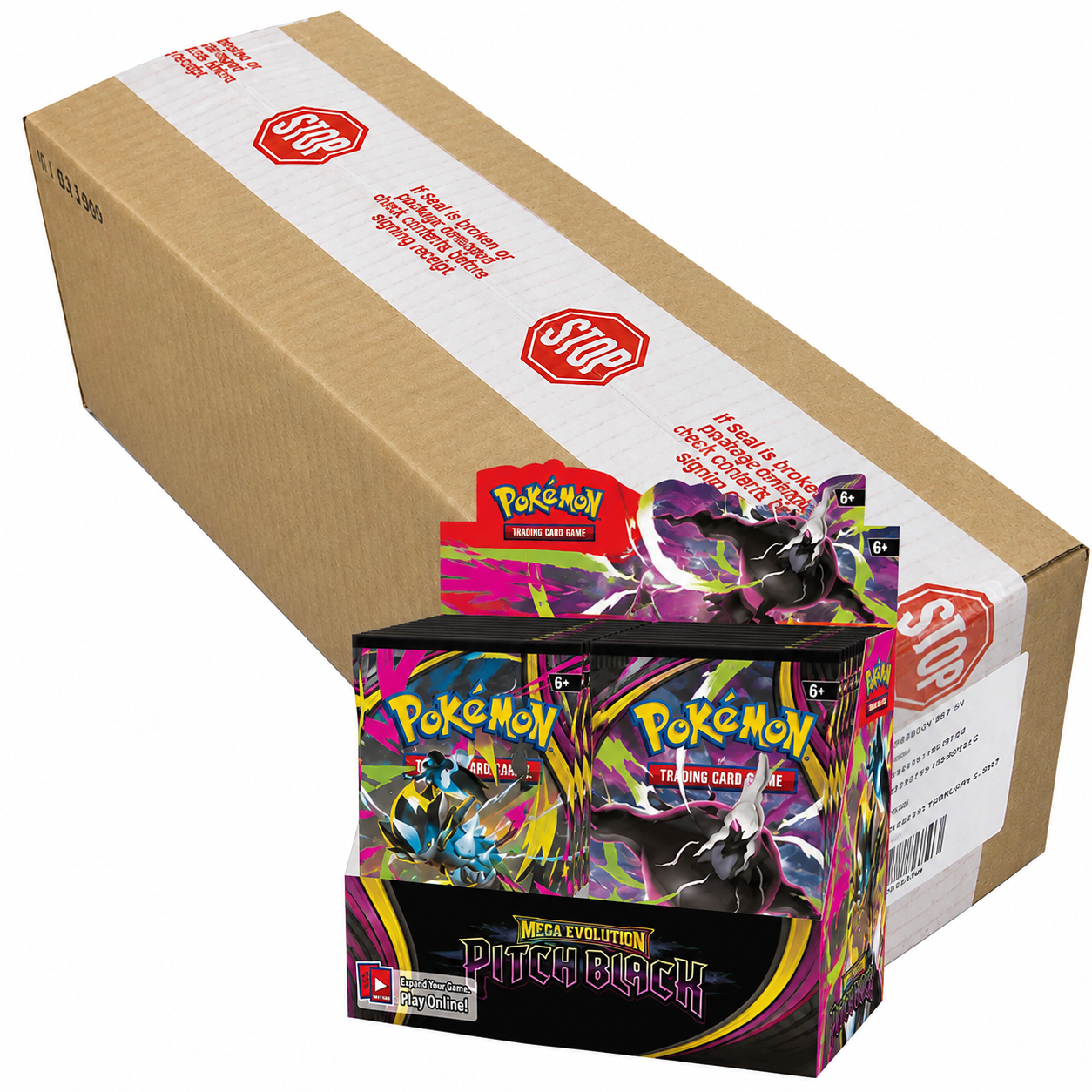 ada4ea43-140a-4f52-bf9f-1e0e9508e151 Pitch Black Booster Master Case | 6 Booster Boxes | ME05 | English | Pre-Order - Image 1