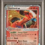 CHARIZARD EX-HOLO FIRE RED & LEAF GREEN 105/112 PSA 7