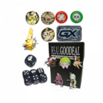 Pokemon Accessories Bundle 5 PINS 3 COINS 1 FIGURE 1 GX COUNTER 1 SET OF DICE