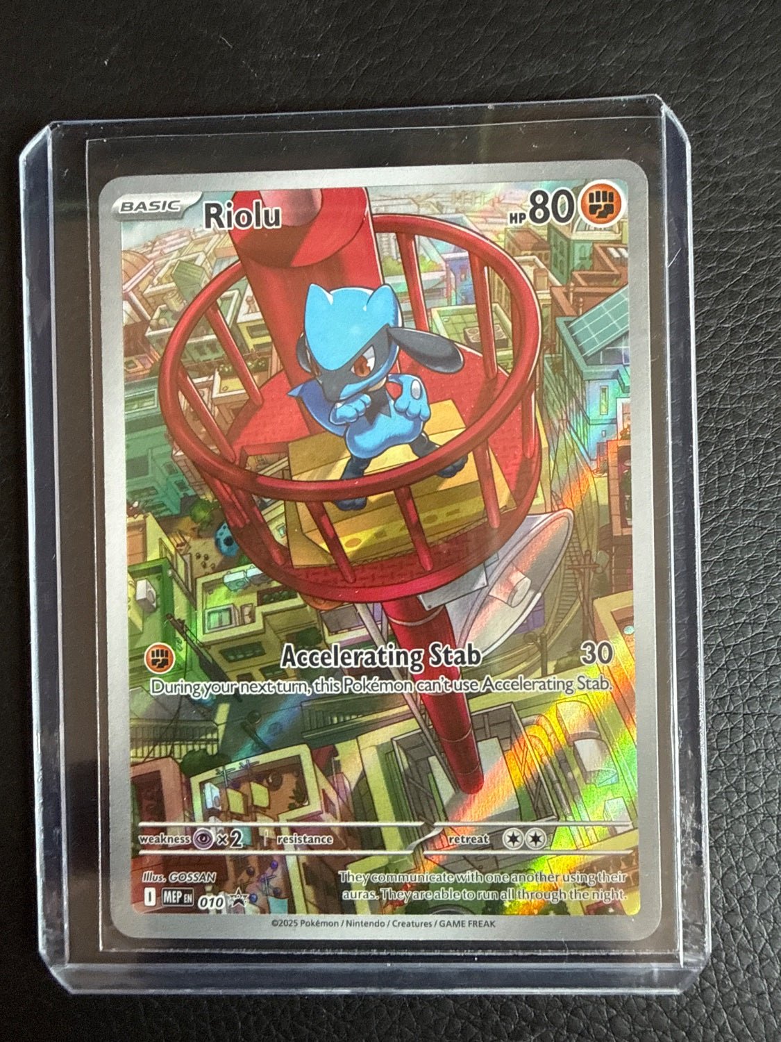 ee6a6812-bccc-4f50-a840-70d099e5c4ae Riolu 010 Promo MEP Mega Evolution Pokemon TCG English Card NM - Image 1
