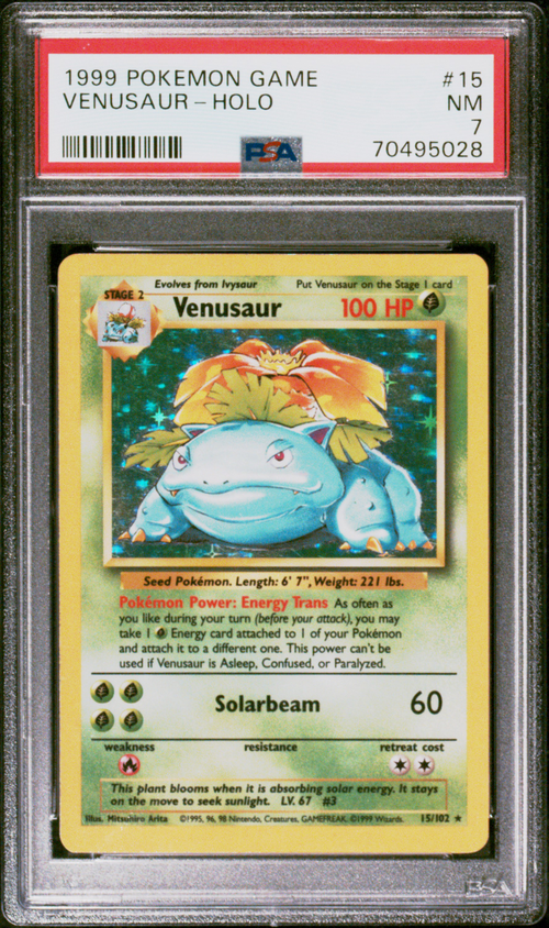 fa447911-5da2-4d72-b185-37d7721c8361 PSA 7 VENUSAUR-HOLO - Image 1