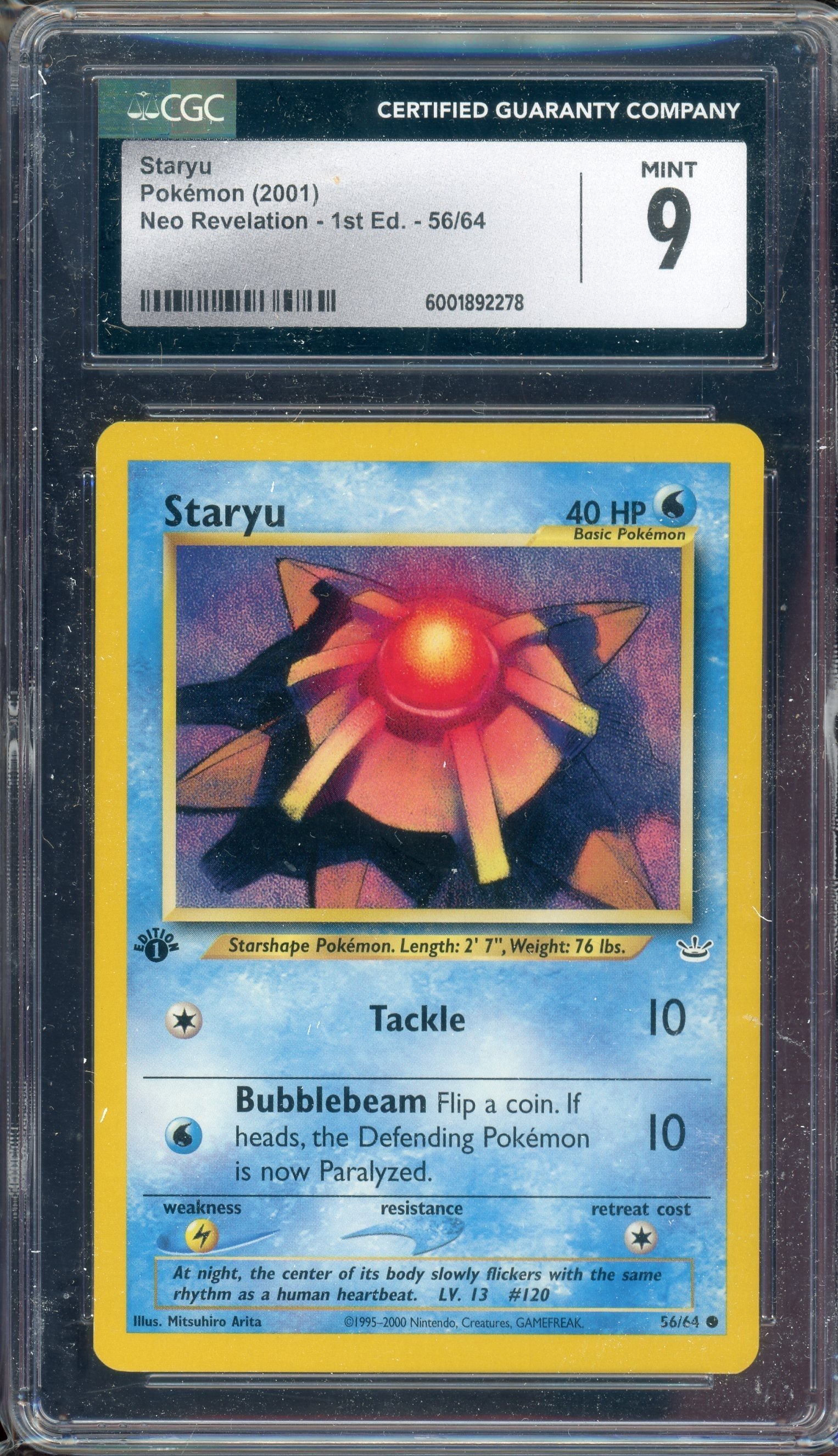 img123 CGC 9 STARYU NEO REVELATION - Image 1