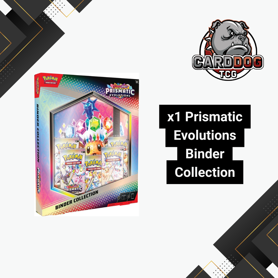 pokemon-prismatic-evolutions-binder-collection-carddogtcg Pokemon Prismatic Evolutions Binder Collection - Image 1