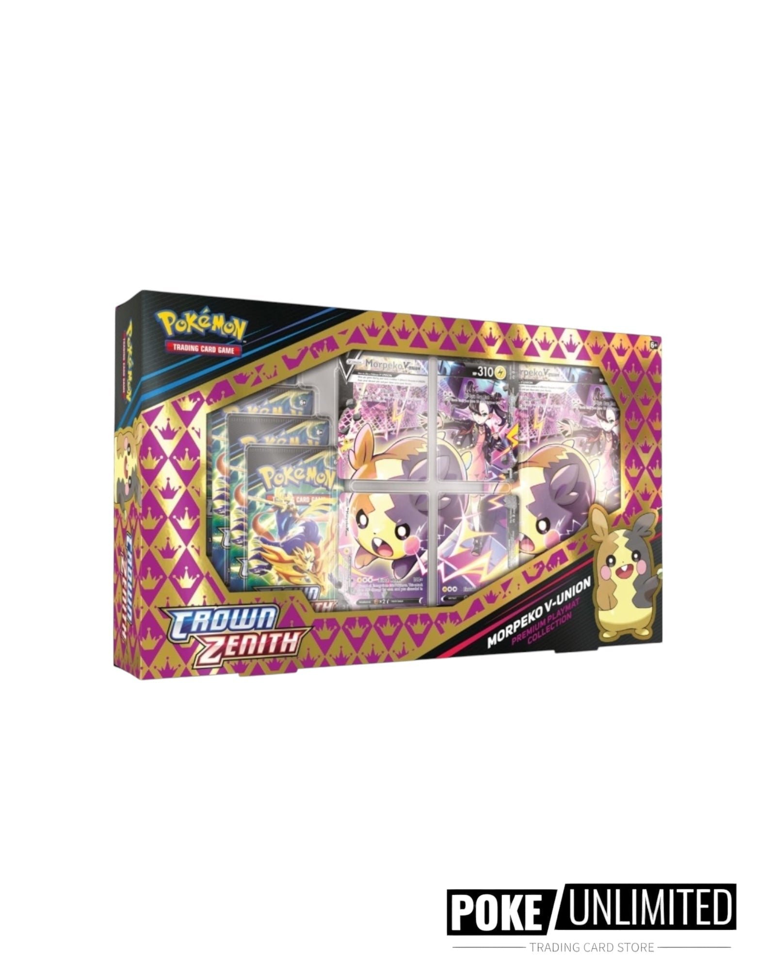 pokemon-tcg-crown-zenith-morpeko-v-union-playmat-premium-collection-4596152 Pokémon TCG: Crown Zenith Morpeko V-Union Playmat Premium Collection - Image 1